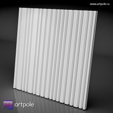 Гипсовая 3D панель для стен Artpole Barcode BIG LED