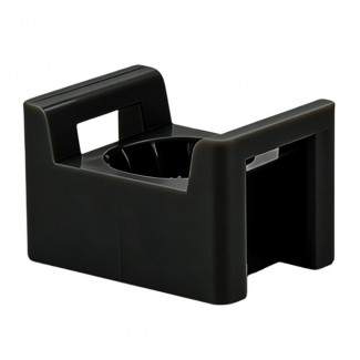 Площадка под стяжку для прямого монтажа Stekker PMCL2316B 23*16 мм, черный (100 шт в упаковке) 50756