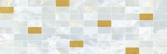 Eden Декор мозаичный светло-голубой золото MM60156 20х60