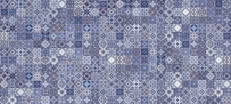 Hammam облицовочная плитка рельеф голубой (HAG041D) 20x44